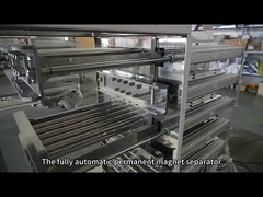 เครื่องกําจัดเหล็กจากแม่เหล็กถาวรแบบอัตโนมัติเต็ม