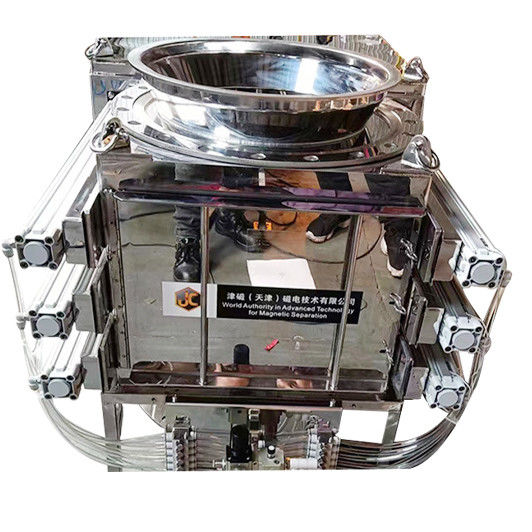 เครื่องกําจัดเหล็กแม่เหล็กแบบถาวร สําหรับอุตสาหกรรมอาหาร PLC