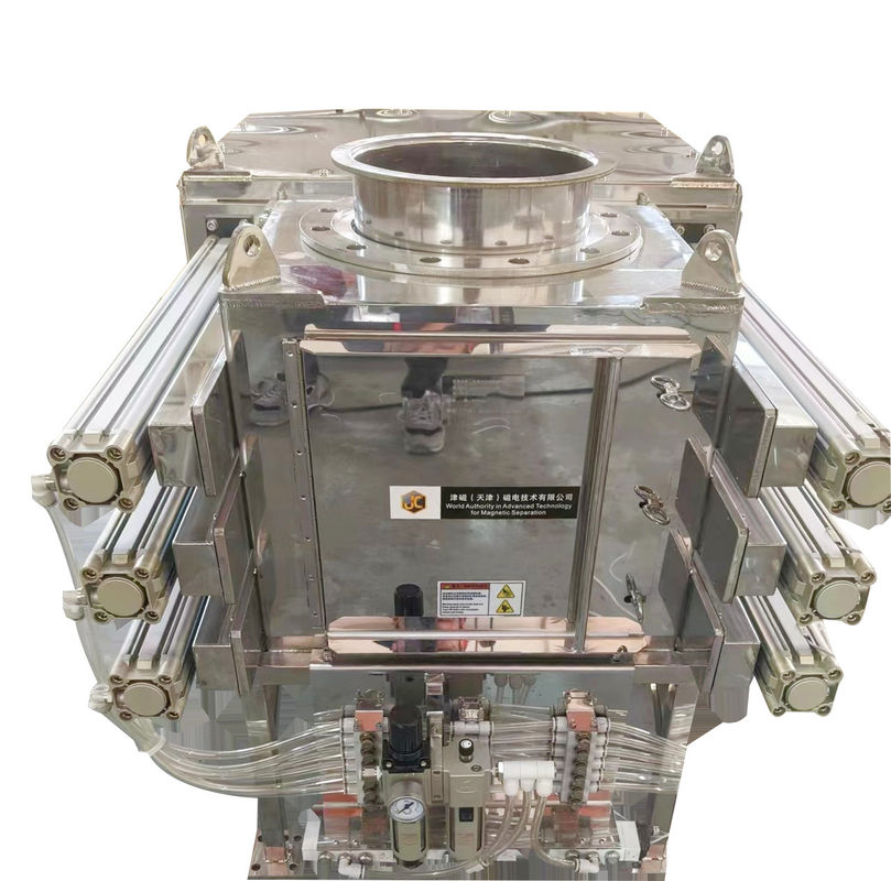 ประเภทของตู้ทําความสะอาดด้วยตนเอง Grate Magnetic Separator รูปทรงสี่เหลี่ยม