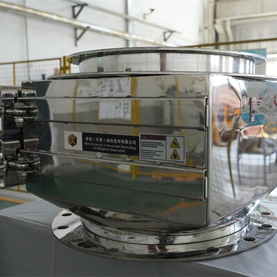 เครื่องแยกแม่เหล็กถาวรทำความสะอาดตัวเองแบบเกรเดียนท์สูง พร้อมระบบขับเคลื่อนด้วยลมสำหรับกำจัดเหล็กอย่างต่อเนื่อง